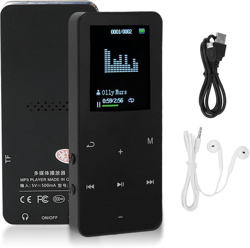 ASHATA 8GB MP3 Players with Bluetooth 4.2, Portable Music Player Support Voice Recorder,