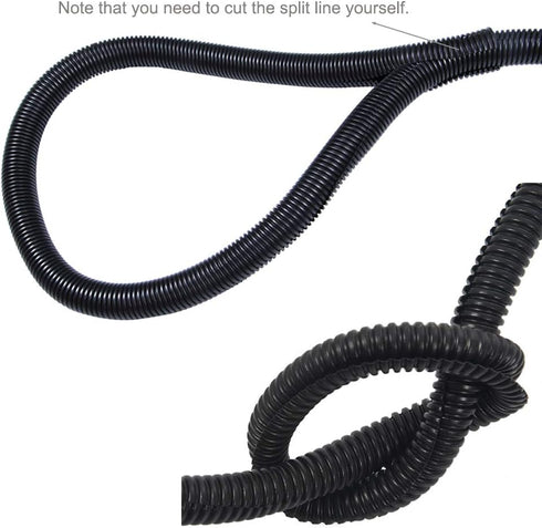 PIVBY 30 ft Dog Cat Cord Protector Wire Loom Tubing for Electric Wires Chewing by Pets - Manages Open Cables