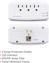 CyberPower CSB300W Essential Surge Protector, 900J/125V, 3 Outlets, Wall Tap