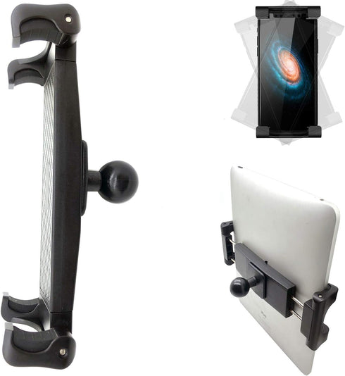 Lycan Series Tablet Smartphone Holder with 1" Rubber Coating Ball for iPad Pro, iPhone, Galaxy Tab