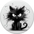 Funny Black Cat It's Fine I'm Fine Everything Is Fine PopSockets Swappable PopGrip