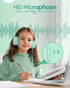 Kids Headphones for School, Toddler Wired with Microphone, Plug in Bulk for Boys and Girls 3+ Year Old Green