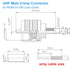PL-259 UHF Male Plug Crimp Coax Connector Adapter for RG58 LMR195 3D-FB RG142 KSR195 RG400 Cable, Pack of 5