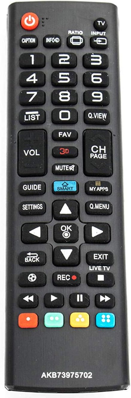 ALLIMITY AKB73975702 Remote Control Replacement for LG TV Models 22LE5500, 26LD350, 32LD450, 42LD630, 50PJ350