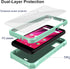 Ailiber Rugged Silicone Cell Phone Case for Blu Studio Mini 2023 with Screen Protector, Shockproof Corners, Mint Green
