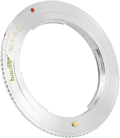Z7II Z6ii Z6 Z7 Z50 Haoge Manual Lens Mount Adapter for Sony E Mount Lens to Nikon Z Mount Mirrorless Camera Such as