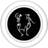 Dance of Death Macabre Skeleton Skull Halloween Costumes PopSockets MagSafe PopGrip for iPhone