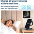 STC 5 in 1 Wireless Charger with Clock/Alarm and Night Light, 15W Qi Fast Charging Station Compatible with iPhone,