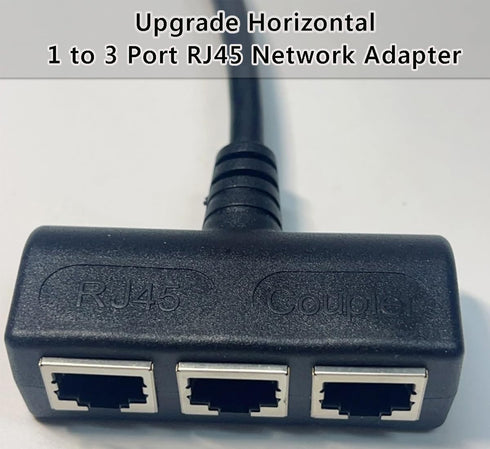 HRIOEKAX RJ45 RJ45 1 3 Cat5, Cat5e, Cat6, Cat7 Set-top Upgrade Ethernet Splitter Cable, Male to Female Network Splitter