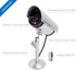 WALI Bullet Dummy Fake Security Camera, Realistic Red LED Light for Outdoor Indoor, Fake CCTV with Security Alert
