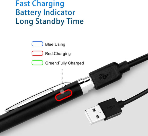 Stylus Pen for Google Pixel 8 Pro, Active Digital Pen with 1.5mm Ultra Fine Tip for iPad/iPhone/Lenovo/HP/Dell/ASUS
