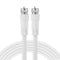 GE RG6 Coaxial Cable, 6 ft, White - F-Type Connectors, Low Loss Coax for TV Antenna, DVR, Home Theater