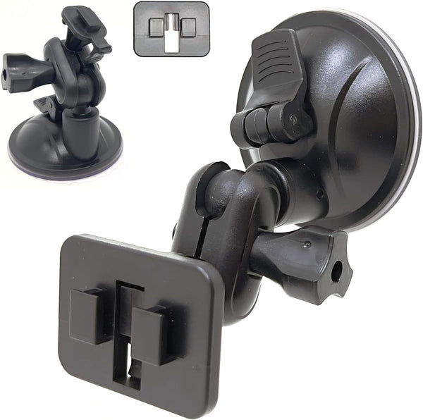 Enhanced Strong Car Windshield Suction Cup Mount for Edge CS and CTS Evolution with Dual Ball Socket Adapter