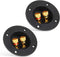 2 Pcs Black Speaker Box Terminal Cup 3 Inch - Spring Loaded Jacks Speaker Wire Connector
