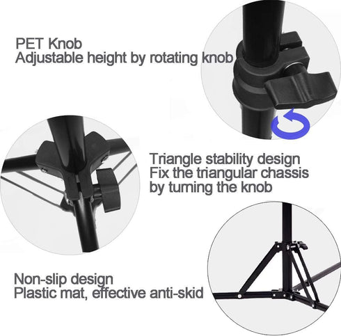 Coret 360 26-60in Mini Projector Stand, Portable Camera Holder with Rotatable Head, Adjustable Height