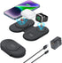 Wireless Charger 3 in 1, RELAXYO Travel Fast Wireless Charging Station for Apple, Compatible with iPhone 15/14/13/12/11