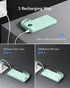 VRURC Portable Charger - 22.5W Fast Charging Power Bank USB C, 10000mAh, Built-in Cable, LED Display