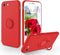 iPhone SE 2022 Case, iPhone SE 2020 Case, Slim Silicone Soft Rubber Shockproof Protective Cover, Red