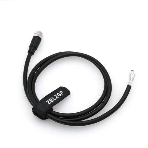 M12 Actuator Sensor Signal Cable A Coded 4 Pin Female for Industrial Controls Automation Network, 1M