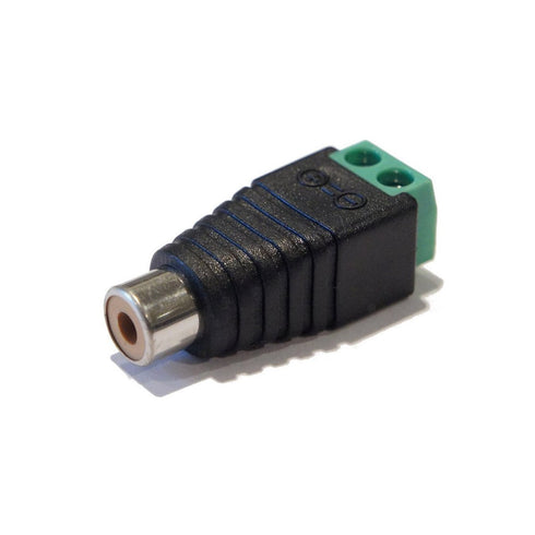 Lemoy 10-Pack Phono RCA Male and Female Plug to AV Screw Terminal Audio/Video Connector Adapter (5 Male & 5 Female)
