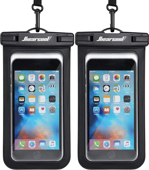 Hiearcool Waterproof Phone Pouch, Universal Case for iPhone 15 14 13 12 Pro Max Plus Up to 8.3", IPX8 Beach Essentials