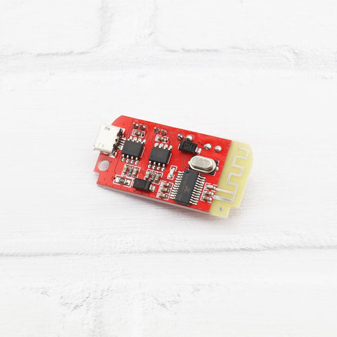 2 Pack Bluetooth Receiver Module Audio Receiver Amplifier Board Red with Charging Port for Wireless Speaker DIY