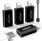 USB C to Lightning Adapter (4 Pack), 27W PD Fast Charging & Data Transfer for iPhone/iPad with Anti-Lost Loop