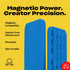 OCTOBUDDY 2.6 3.9, Magnet - Dual Magnetic & Suction Phone Mount - Magnetic-Compatible Silicone Mobile Holder