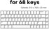 Hyekit Premium Acrylic Keyboard Clear Cover Protector, Mechanical Keyboard Dust Cove for Keychron K6/Nj68/FL680