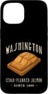 American Regional Foods Designs Washington Cedar PLANKED Salmon Food Case for iPhone 15