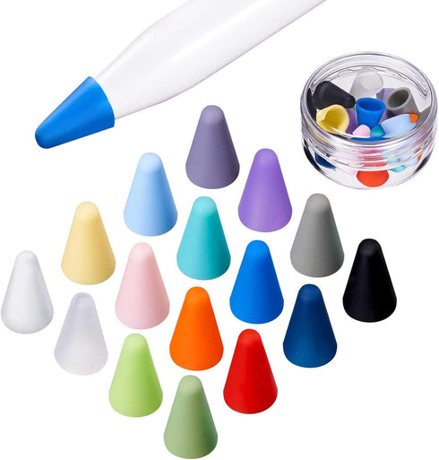 LINGXIU 16 Pack Silicone Nibs Tips Cover Compatible with Apple Pencil 1st and