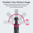 ULANZI MT-89 82" 1/4" 2.2LBS Extendable Tripod Aluminum, Portable Adjustable Light Stand with Screw Quick Release