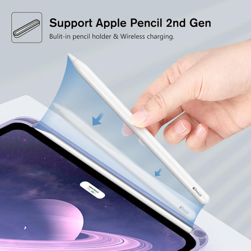 Fintie Keyboard Case for iPad Mini 6 2021 (8.3 Inch), Soft TPU Back Cover with Pencil Holder & Detachable Bluetooth