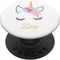 Zoey Name Gift White Personalized Unicorn PopSockets Grip and Stand for Phones and Tablets