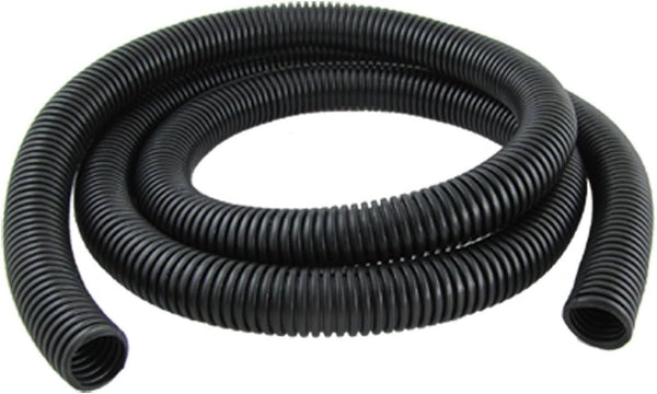 1.6M 0.75inch/20mm Inner Diameter Black Flexible Corrugated Tube, Bellows Hose Wire Loom Tubing Wire Conduit