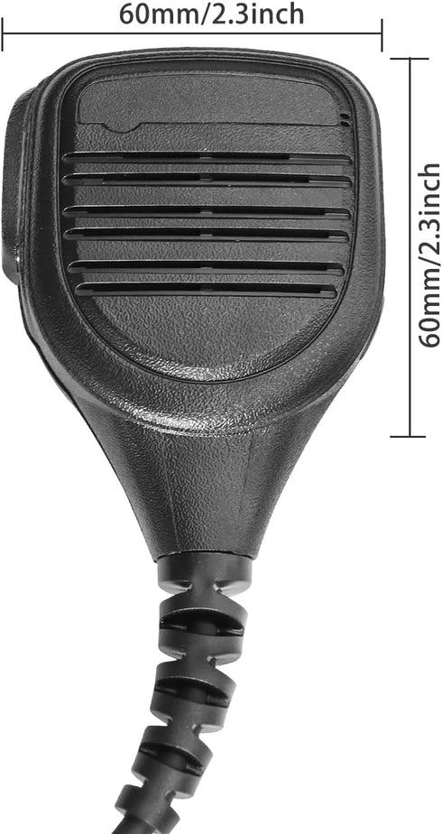 PMMN4025A PMMN4025 PMMN4024 PMMN4024A Remote Speaker Mic Shoulder Microphone Compatible for Radio APX4000 APX6000 APX6500 APX7000 APX8000 XPR6350 XPR6550 XPR7350 XPR7550 with 3.5mm Audio Jack, Black
