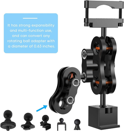 Radar Detector Mount, Aluminum Rearview Mirror Rod Radar Bracket for Escort Max360c, Max 3, X IXc, Redline EX