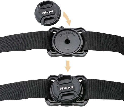 Camera Lens Cap Buckle Anti Lost Button Holder Keeper for Cameras Canon Nikon Sony Pentax Sigma DSLR/SLR/Evil (Anti-Lost Cap/ 43x52x55mm)