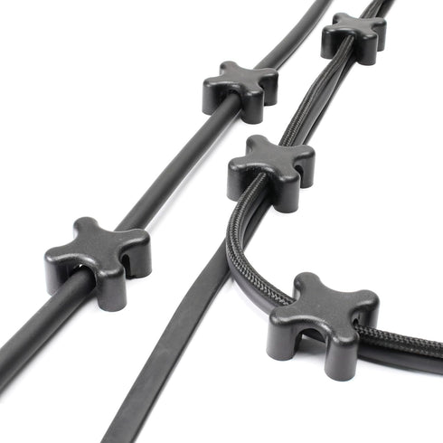 Magnetic Cable Holder Clip, Desktop Cord Keeper Organizer for Home Office Supplies, Wire Management (Black 10Pcs)