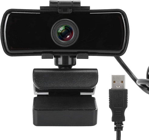 Wisoqu 1080P Business Webcam with Noise Cancelling Microphone, 3.26mm Length 110 Wide Angle