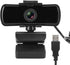 Wisoqu 1080P Business Webcam with Noise Cancelling Microphone, 3.26mm Length 110 Wide Angle