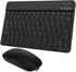 Ultra-Slim Small Bluetooth Keyboard and Mouse Combo, Portable Rechargeable Wireless Keyboard for Android Tablet, Black