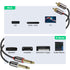 1/4 2X6.35mm 6 J&D to RCA Cable, Gold Plated Copper Shell Heavy Duty TS to Dual RCA Stereo Audio Interconnect Cord
