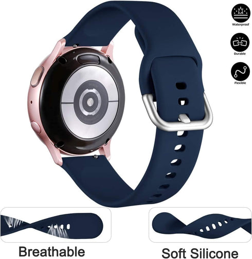 Lerobo Bands for Samsung Galaxy Watch Active/Active 2 44mm 40mm/Galaxy Watch 3 41mm/Galaxy Watch 42mm, 20mm Soft