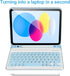 Keyboard Case for iPad 10th Gen 2022 10.9’’, Detachable Bluetooth Keyboard Case with Pencil Holder for iPad 10th
