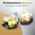 Distribution Block Car Audio - 2 Way Power Distribution Block 0/2/4 Gauge in 4/8/10 Gauge Out Amp Power Distribution