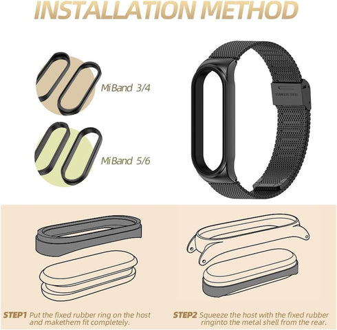 MIJOBS Strap for Xiaomi Mi Band 5/6/7, Breathable Replacement Wristband for Band 4/Mi Band 3 Smartwatch