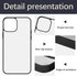 10 PCS Sublimation Blank Phone Case for iPhone 15 6.1 Inch, Matte Black Soft Shockproof DIY Customize