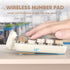 MOFII 18 2.4G Accounting 10 Wireless Number Pad with Bear - Mixed Milktea Numeric Keypad Keys Round Keycap Colorful