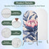 Jnbasdffb 7.2 Blue Pink Botanical Wedding Arch Cover,Stretchy Spandex Arch Backdrop Stand Covers FT,Oil Painting Spring